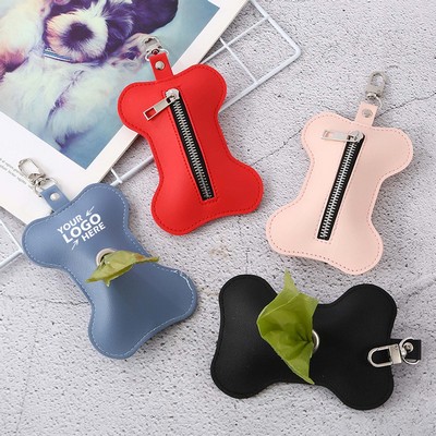 PU Pet Dispenser With Zipper