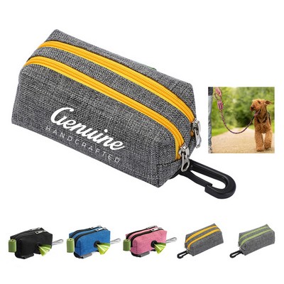 Pet Waste Bag with Dual Pockets and Hook