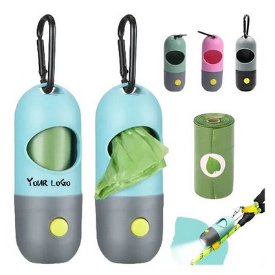 Trash Bag Dispenser With Flashlight