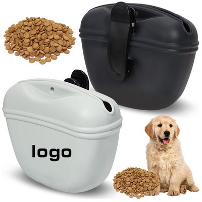 Silicone Treat Bag With Waist Belt for Pet Training Walking