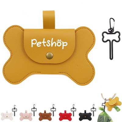 Pu Leather Pet Garbage Bag Dispenser